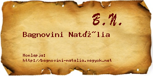 Bagnovini Natália névjegykártya